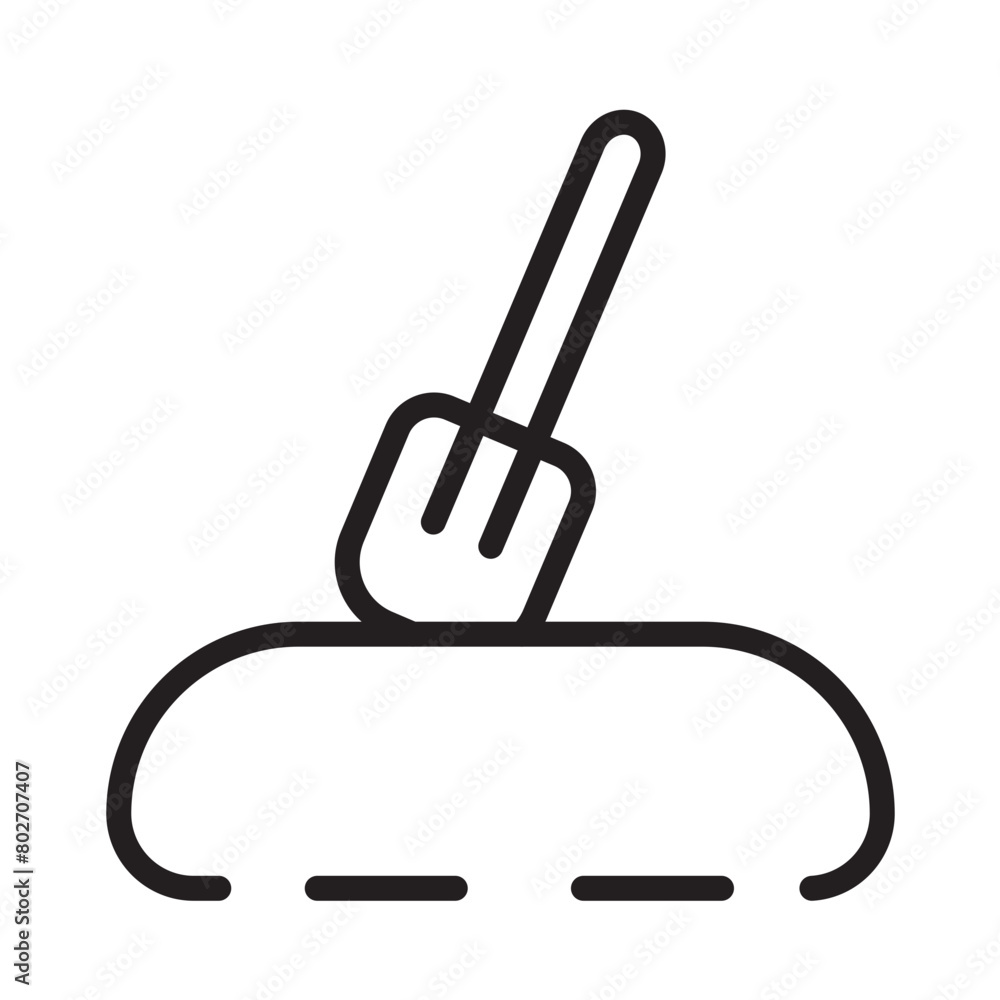 Agriculture Garden Spade Line Icon Agriculture Garden Spade Line Icon