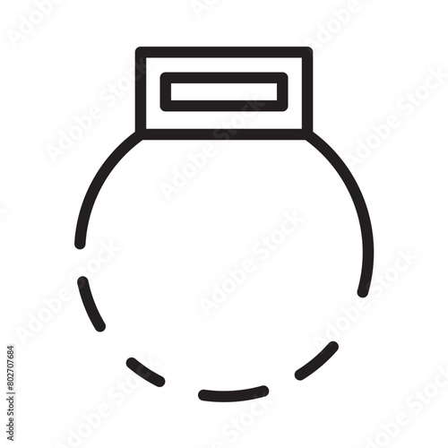 Bells Fitness Kettle Line Icon
