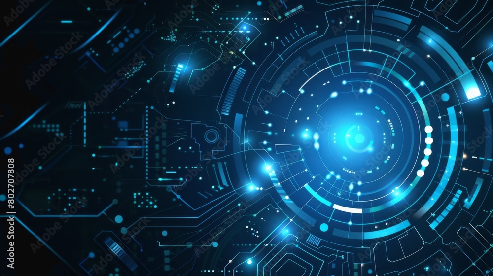 Obraz premium technology background. Embrace the digital age with dynamic vector images showcasing cutting-edge technology, futuristic gadgets, and innovative concepts.