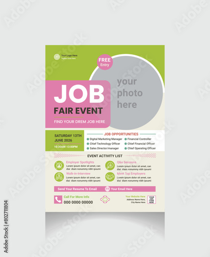 job fair event flyer
