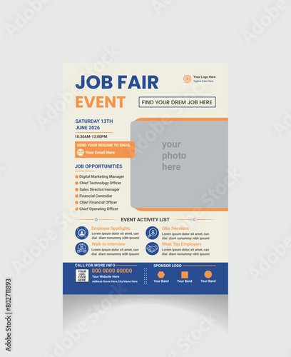 job fair event flyer