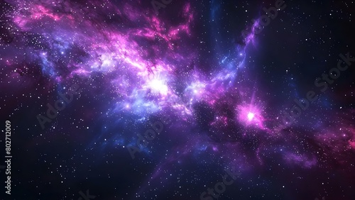 Vibrant cosmic universe art with stars and nebula for digital design. Concept Cosmic Art  Stars  Nebula  Digital Design  Vibrant Colors