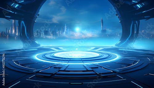 technology concept background sci fi design