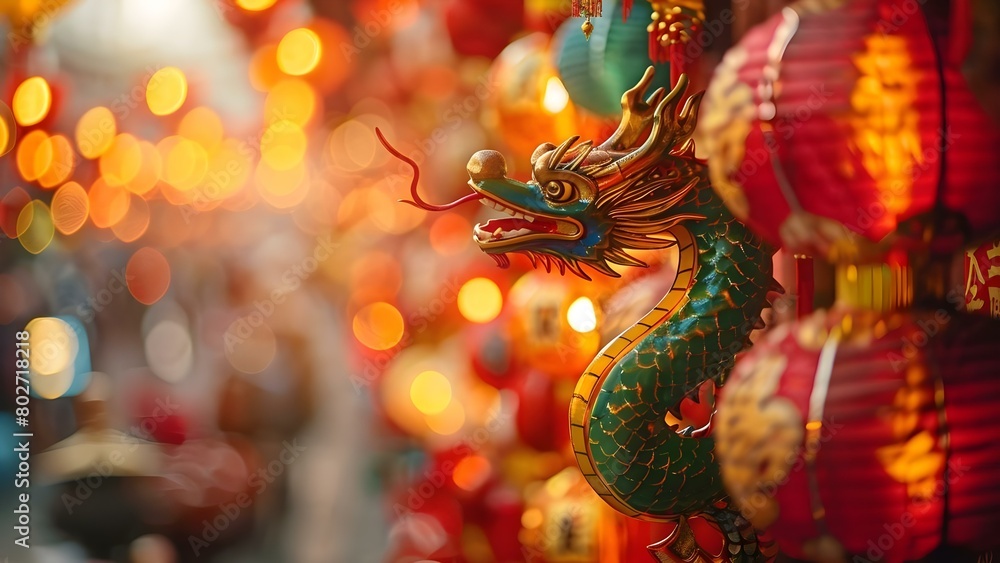 Significance of the Serpent in Chinese New Year  Celebrations. Concept Chinese Culture, Symbolism, Mythology, Festivities, Beliefs