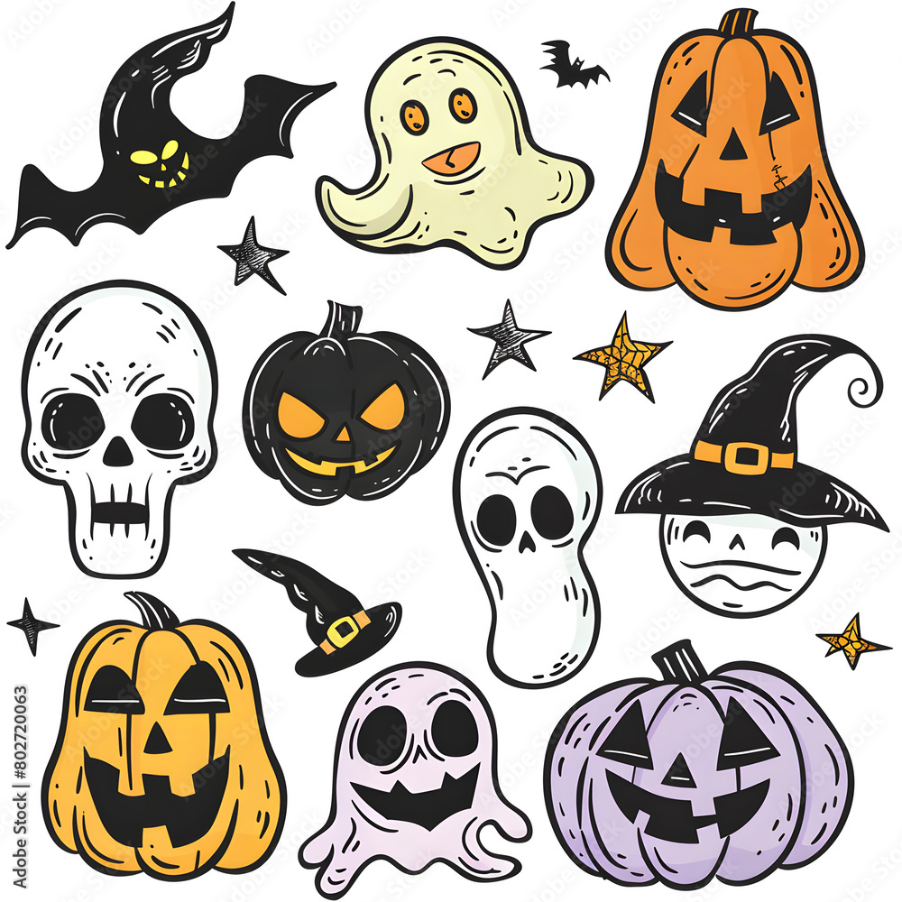 halloween icons set halloween icons set