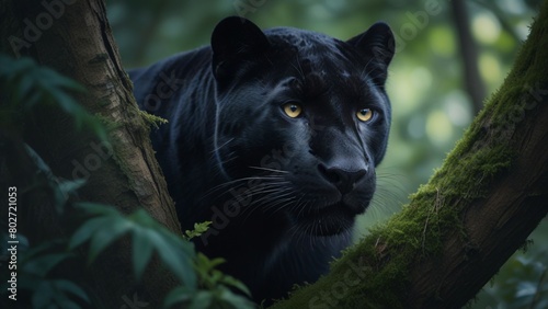 Close-up of Black Panther in the Wild