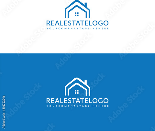 Real Estate Creative, very modern, clean and professional Minimalist logo design template © Jahangir901