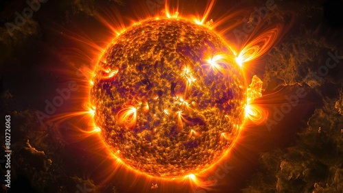 Detailed vibrant patterns of solar activity sent to Dallas. Concept Solar Flares, Sunspots, Aurora Borealis, Space Weather, Dallas Astronomy photo