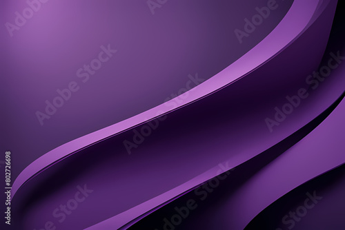 Abstract wavy lines flowing smooth curve purple gradient color in concept of luxury  technology  modern.