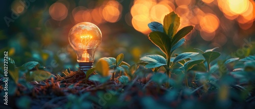 Glowing growth: Watch your business flourish under the spotlight of success. photo