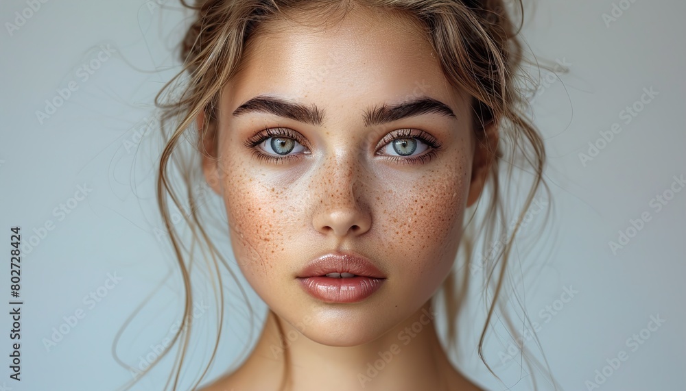 Attractive woman with beautiful skin Attractive woman with beautiful skin