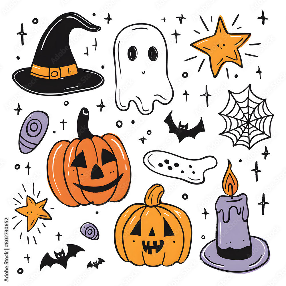 halloween pumpkins set halloween pumpkins set