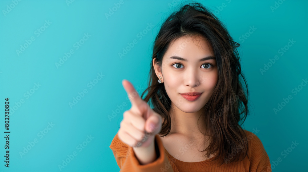 Pose with a person pointing in a direction Pose with a person pointing in a direction