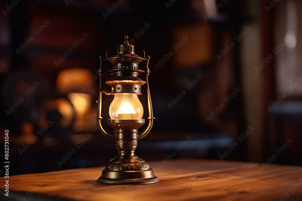 Romantic islamic ramadan table setting with an old oil lamp Romantic islamic ramadan table setting with an old oil lamp