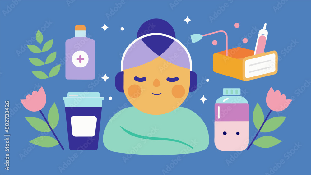 Obraz premium For your friend who loves to pamper herself create a selfcare kit with a face mask a bubble bath and a mini spa day playlist to help her unwind and.