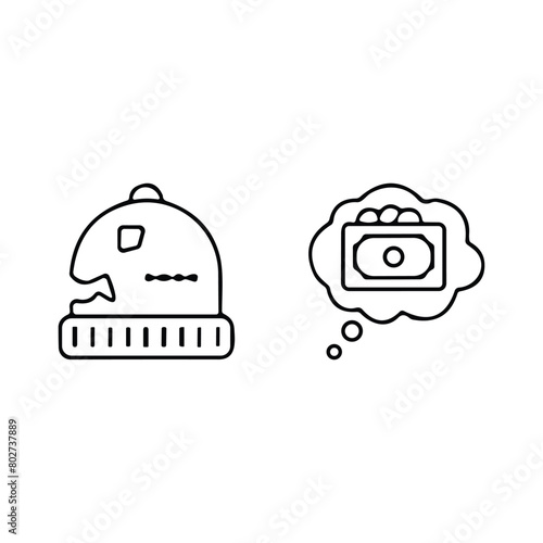 homeless outline icon set includes thin line donation, bunk bed, leftover, bridge, mittens, alcohol, food stall icons for report, presentation, diagram, web design