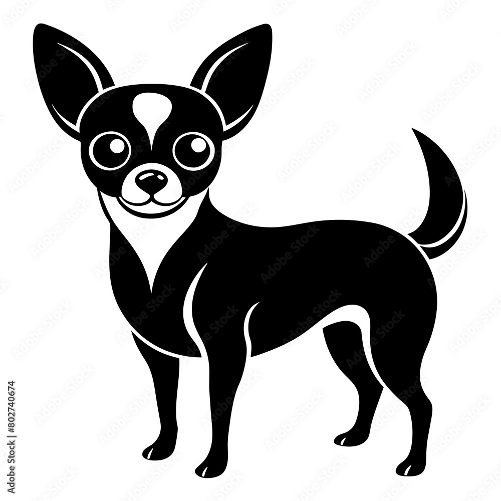 Chihuahua vector icon illustration