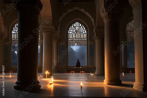 Man praying in the mosque