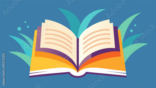 As the book is resewn and pressed its pages open smoothly and effortlessly ready to be read once again.. Vector illustration