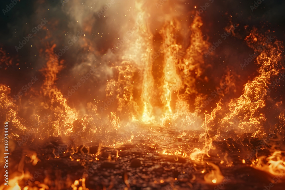 Souls Enveloped in the Scorching Embrace of Eternal Hellfire:A Cinematic Portrayal of Unimaginable Torment Souls Enveloped in the Scorching Embrace of Eternal Hellfire:A Cinematic Portrayal of Unimaginable Torment