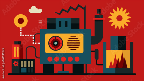 The constant hum of generators and machinery a perpetual reminder of the neverending cycle of fear being produced..