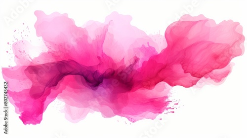 Watercolor texture of stains. Abstract texture pastel pink color