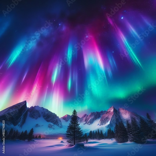 Aurora Borealis in Finland Colors in the Sky