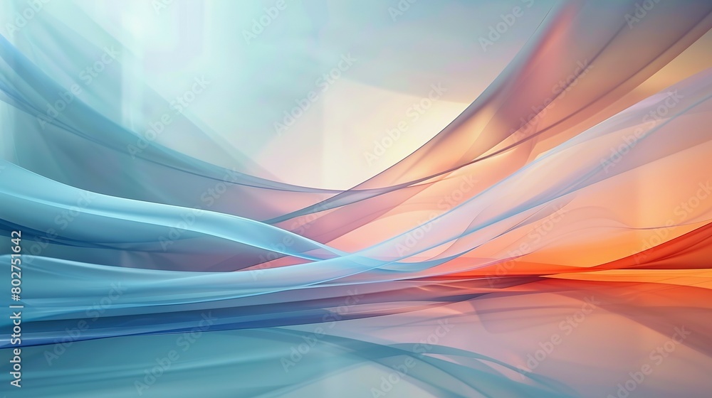 Digital abstract wave background, template for business banner, formal backdrop, abstract design element for tech, AI, data, audio, graphics, presentation, and more