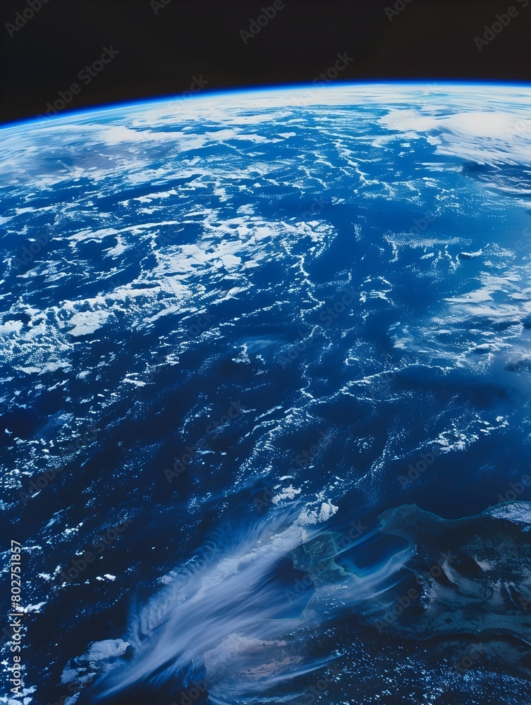 Fototapeta premium Breathtaking View of Earth s Magnificent Beauty from the Lunar Horizon