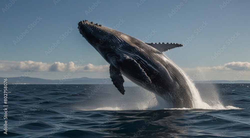 Obraz premium dolphin jumping out of water