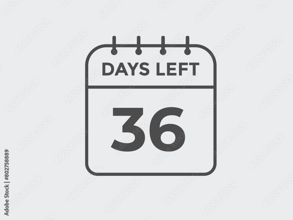 36 days to go countdown template. 36 day Countdown left days banner design. 36 Days left countdown timer
36 days to go countdown template. 36 day Countdown left days banner design. 36 Days left countdown timer