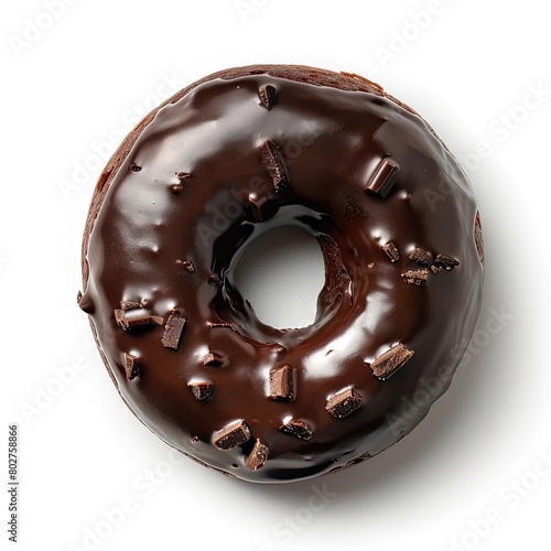 Food photography a Chocolate Donut photo