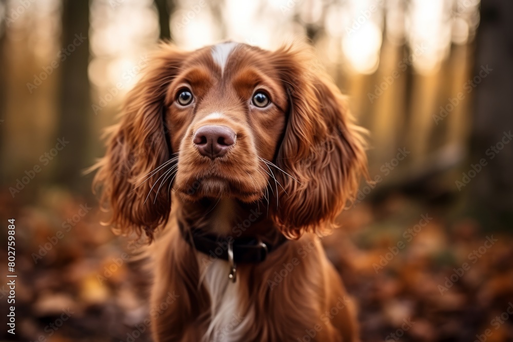 Сute spaniel portrait