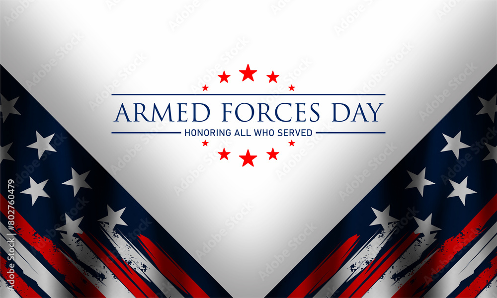 Armed forces day in United States of America . Celebrated in the United States to honor the services of all forces for the country vector design. Armed forces day in United States of America . Celebrated in the United States to honor the services of all forces for the country vector design.