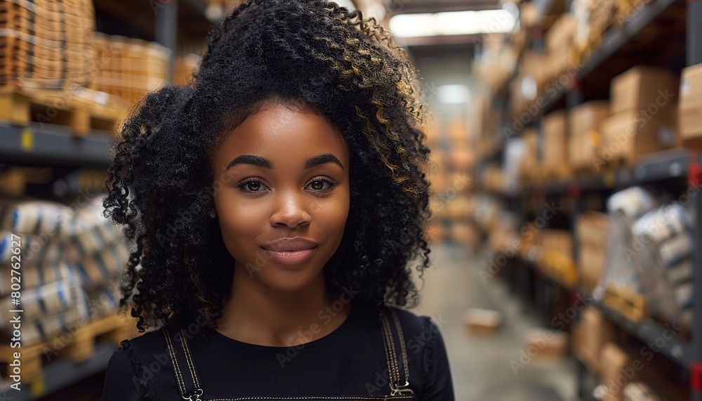 Happy African American woman Happy African American woman