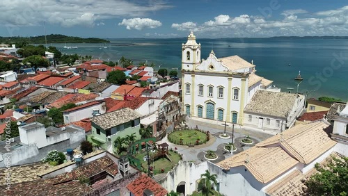 Aerial view of Itaparica Island, Baía de Todos os Santos - Itaparica, Bahia, Brazil photo