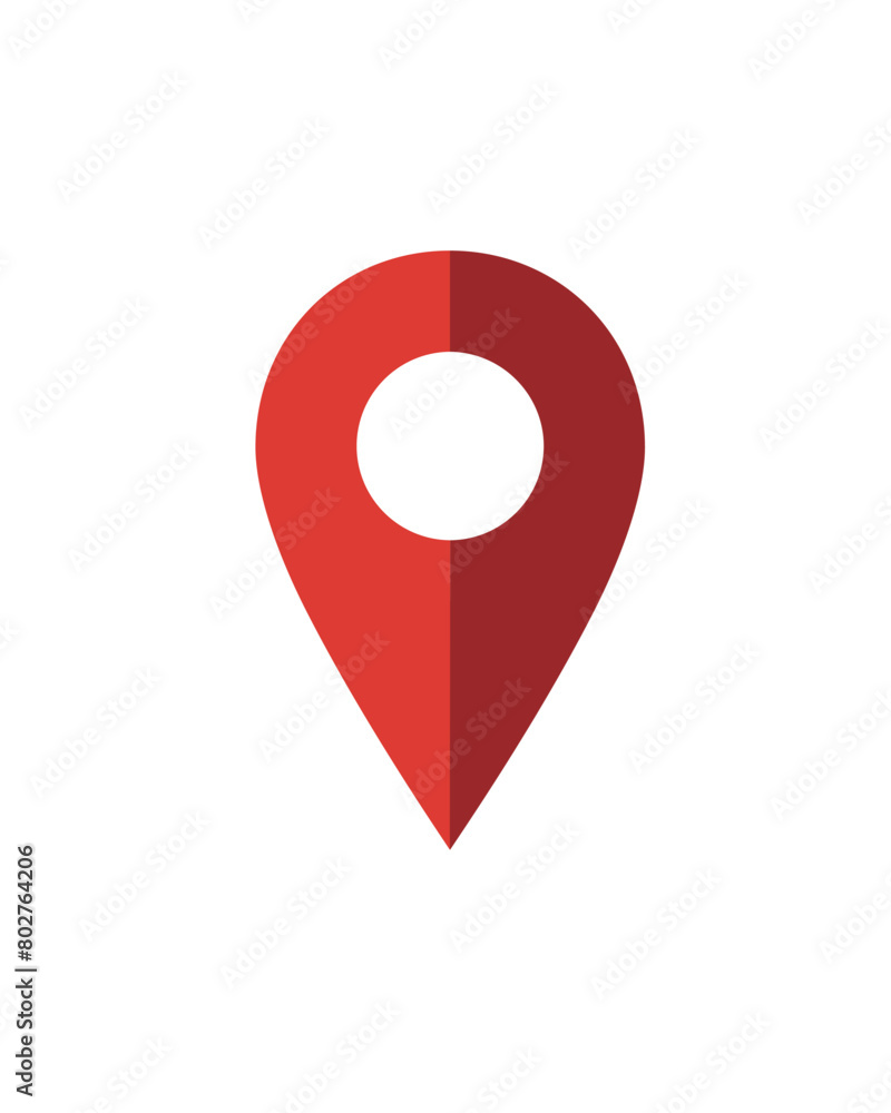 location icon red vector logo location icon red vector logo