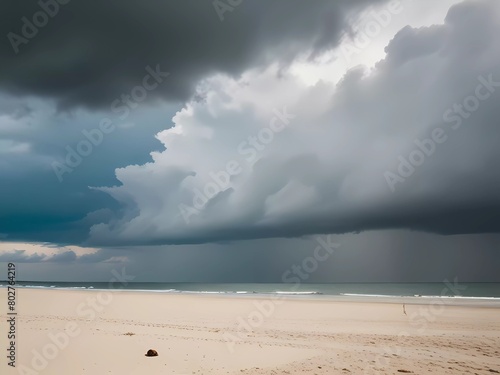storm over the beach