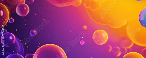 3D abstract bright colorful balls
