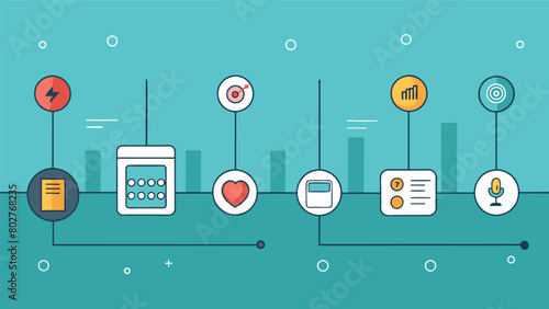 A wall of s and buttons from varying decades showcased the evolution of appliance design and technology.. Vector illustration
