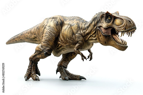 Dinosaur Tyrannosaurus Rex on white background    illustration