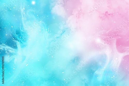 Abstract watercolor background, Blue, pink and turquoise colors