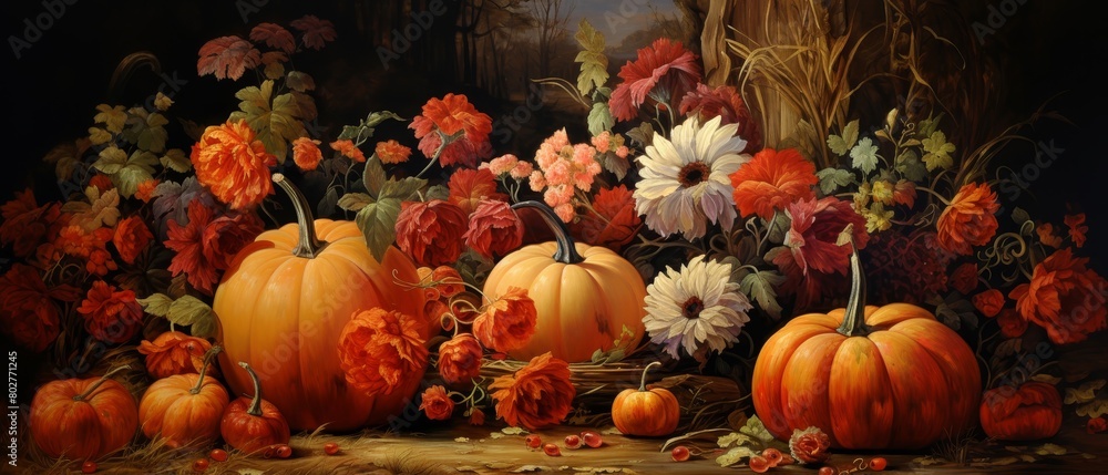 Pumpkin patch, autumn blend, harvest motif Pumpkin patch, autumn blend, harvest motif
