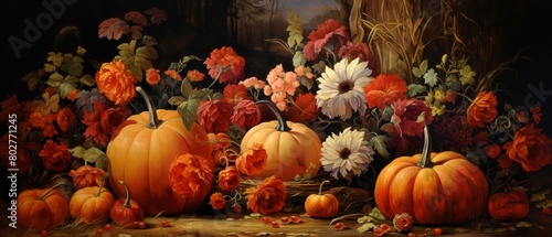 Pumpkin patch  autumn blend  harvest motif
