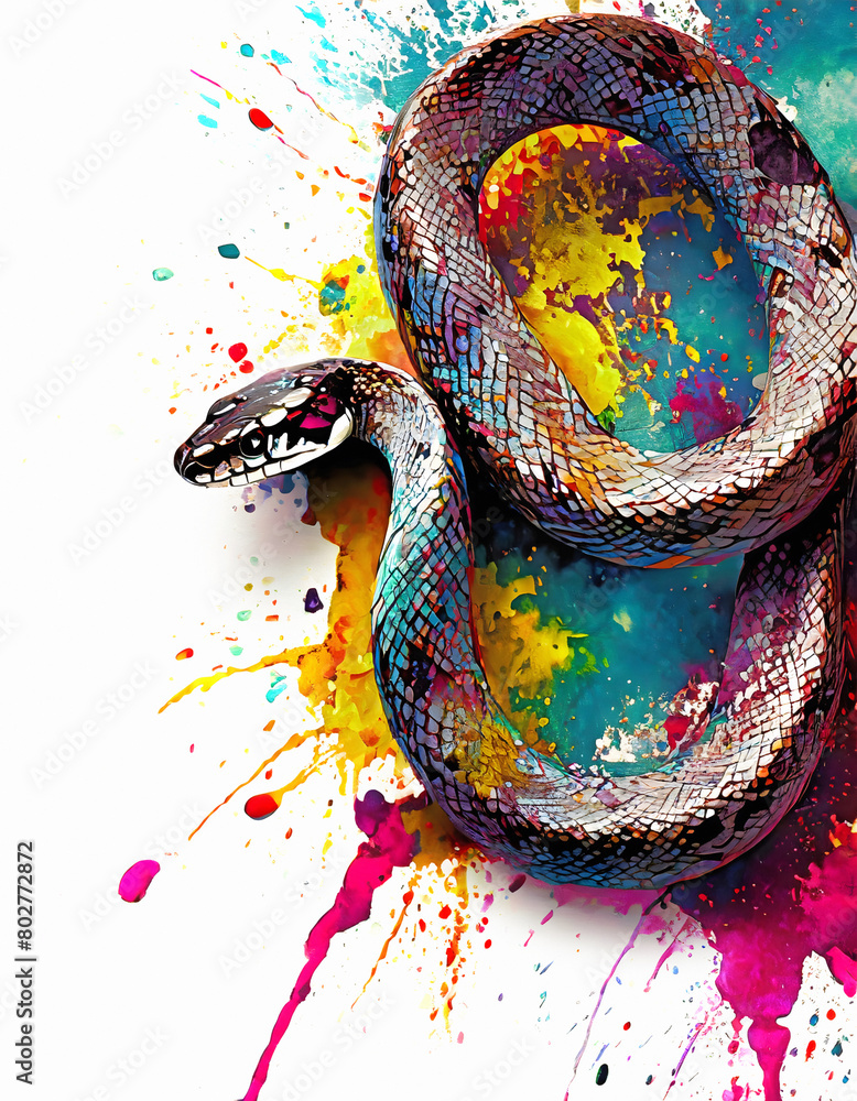 Obraz premium Vivid snake