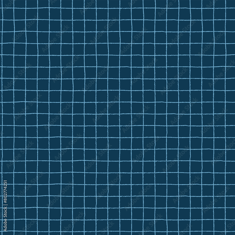 Seamless checkered repeating pattern with hand drawn grid, plaid background for wrapping paper, surface design and other design projects Seamless checkered repeating pattern with hand drawn grid, plaid background for wrapping paper, surface design and other design projects