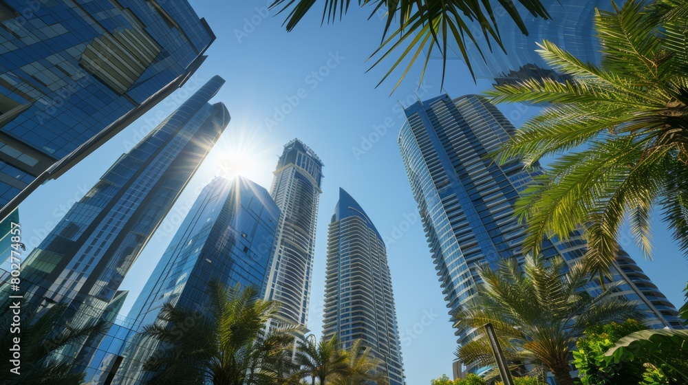 Sky building with sky in blue. Sky building with sky in blue.