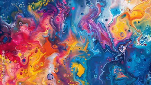 Wallpaper Mural Abstract acrylic painting on canvas background Torontodigital.ca