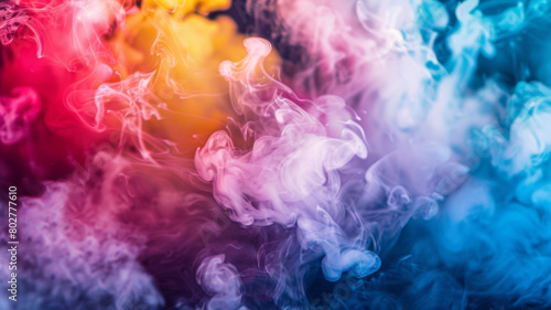 Exploring a Vibrant Vape Club Diverse Flavors, Aromatic Clouds, and smoke. Concept Vape Flavors