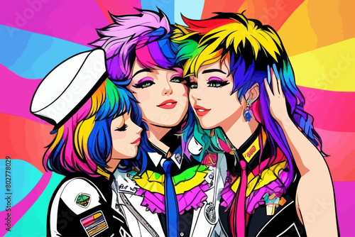 pride day lesbian Gay Bisexual Transgender illustration